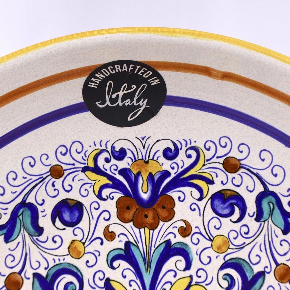 Deruta Ricco Italian Pottery Serving Bowl 13" Hand Painted Ceramica Nova Italy - Picture 4 of 8
